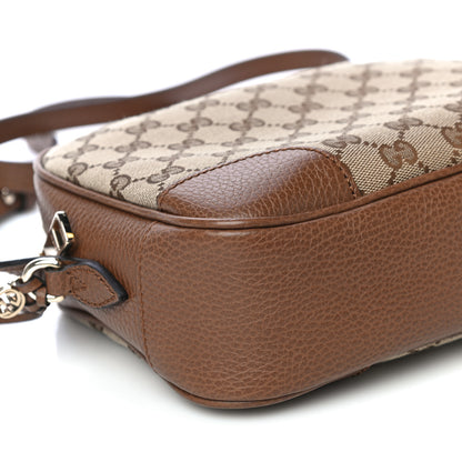 Gucci Monogram Mini Bree Messenger Bag Beige Tabacco 10 of 11