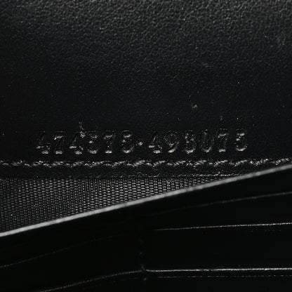 Gucci Calfskin Matelasse GG Marmont Chain Wallet Black 7 of 10