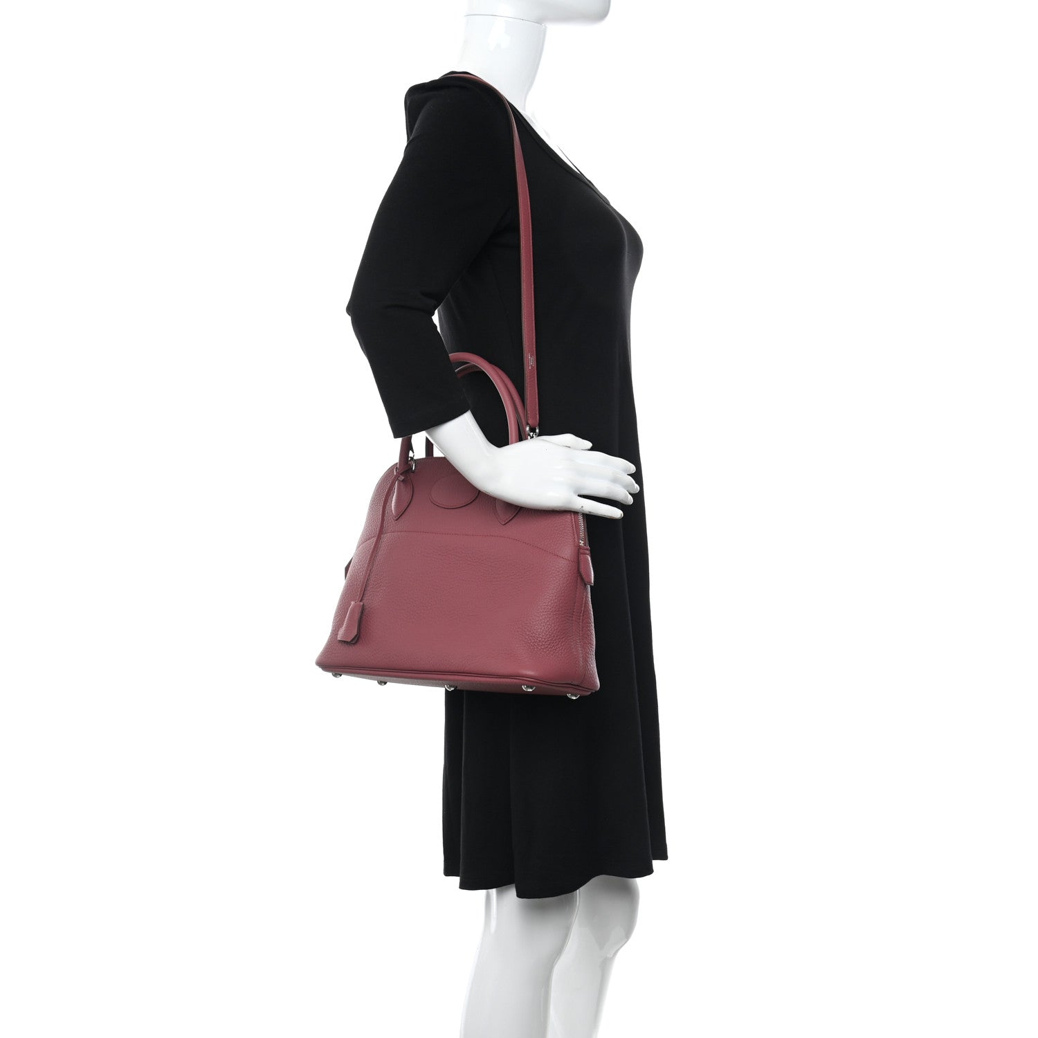 Hermes Taurillon Clemence Bolide 31 Bois De Rose 2 of 10