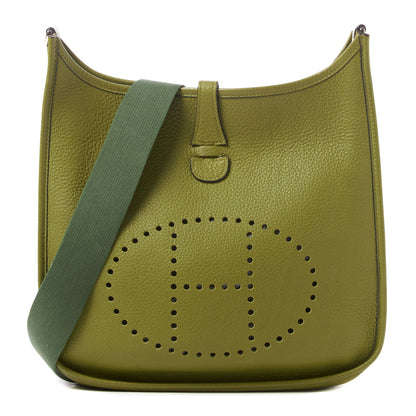 Hermes Taurillon Clemence Evelyne II PM Vert Chartreuse 1 of 8