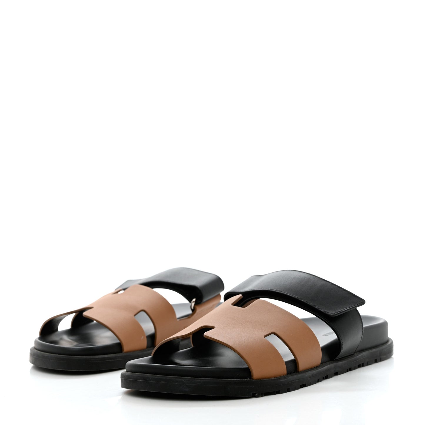 Calfskin Womens Chypre Sandals 41 Black Gold