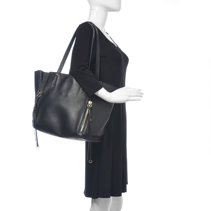 Chloe Smooth Calfskin Medium Milo Shopping Tote Black 2 of 20