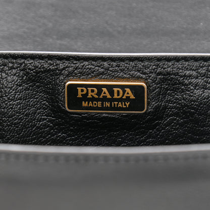 Prada City Calf Saffiano Cahier Bag Black 6 of 14