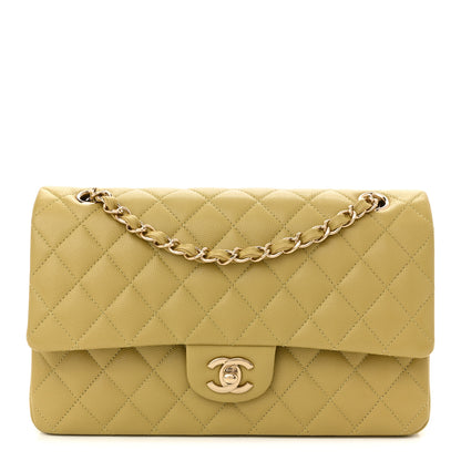 Chanel Caviar Quilted Medium Double Flap Light Green 1 of 12
