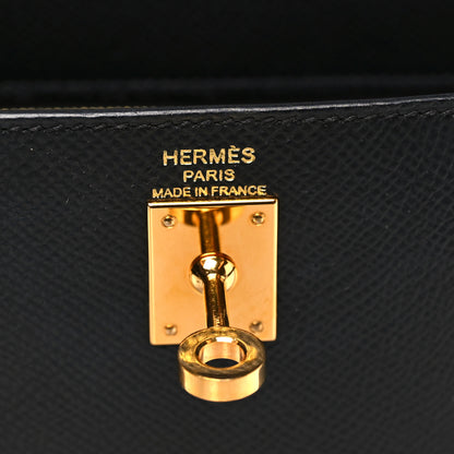 Hermes Epsom Kelly Sellier 25 Black 6 of 11
