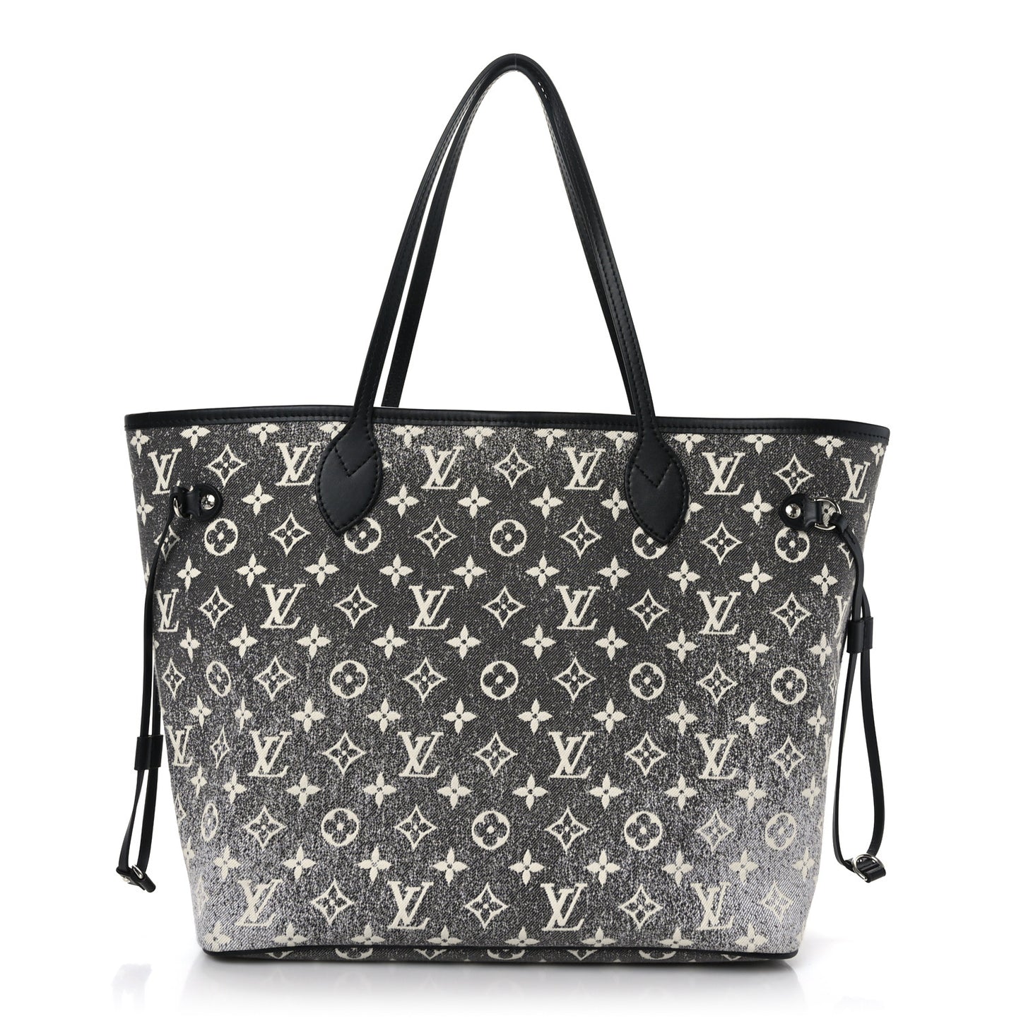 Denim Monogram Jacquard Neverfull MM Grey