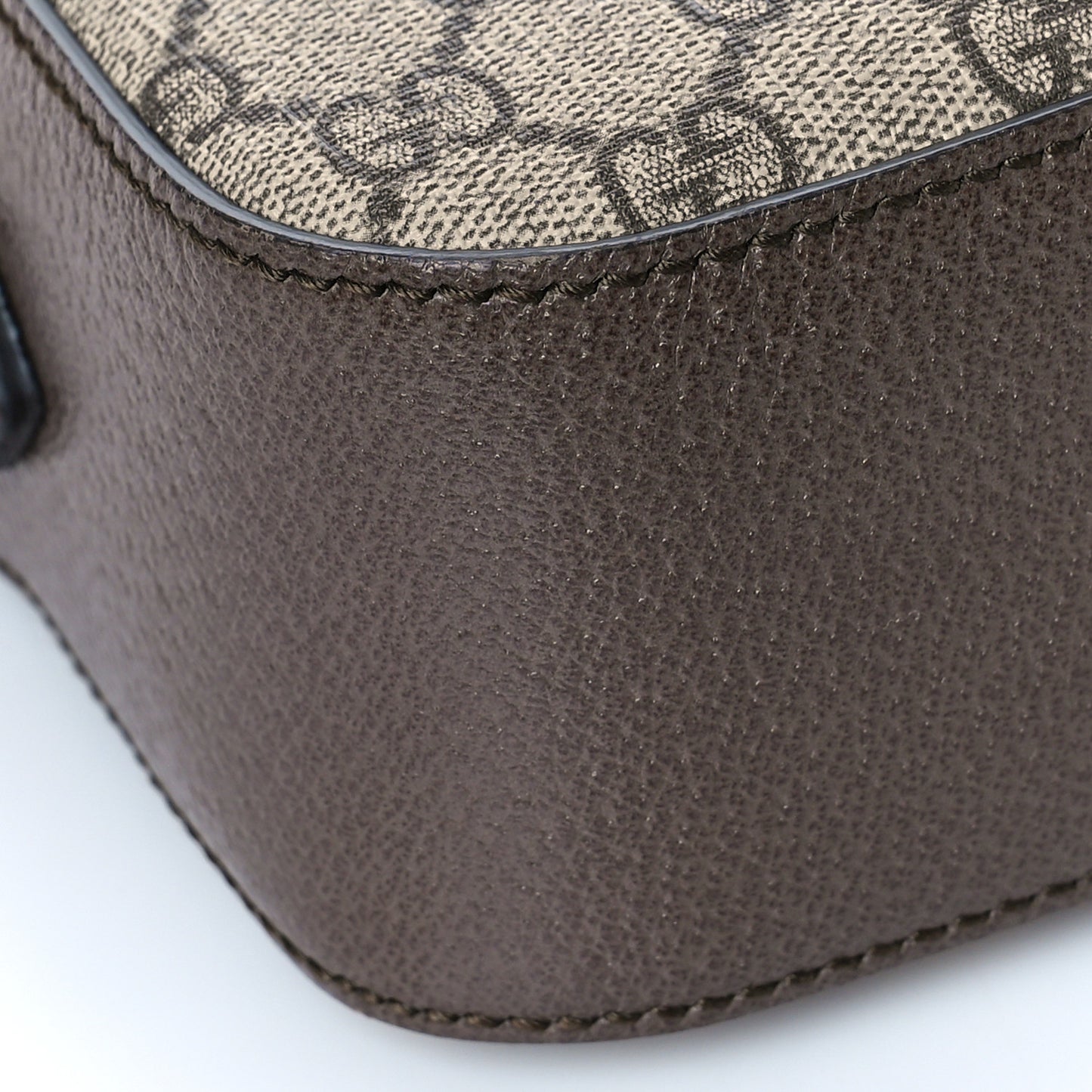 GG Supreme Monogram Web Neo Vintage Shoulder Bag Beige New Acero Crop