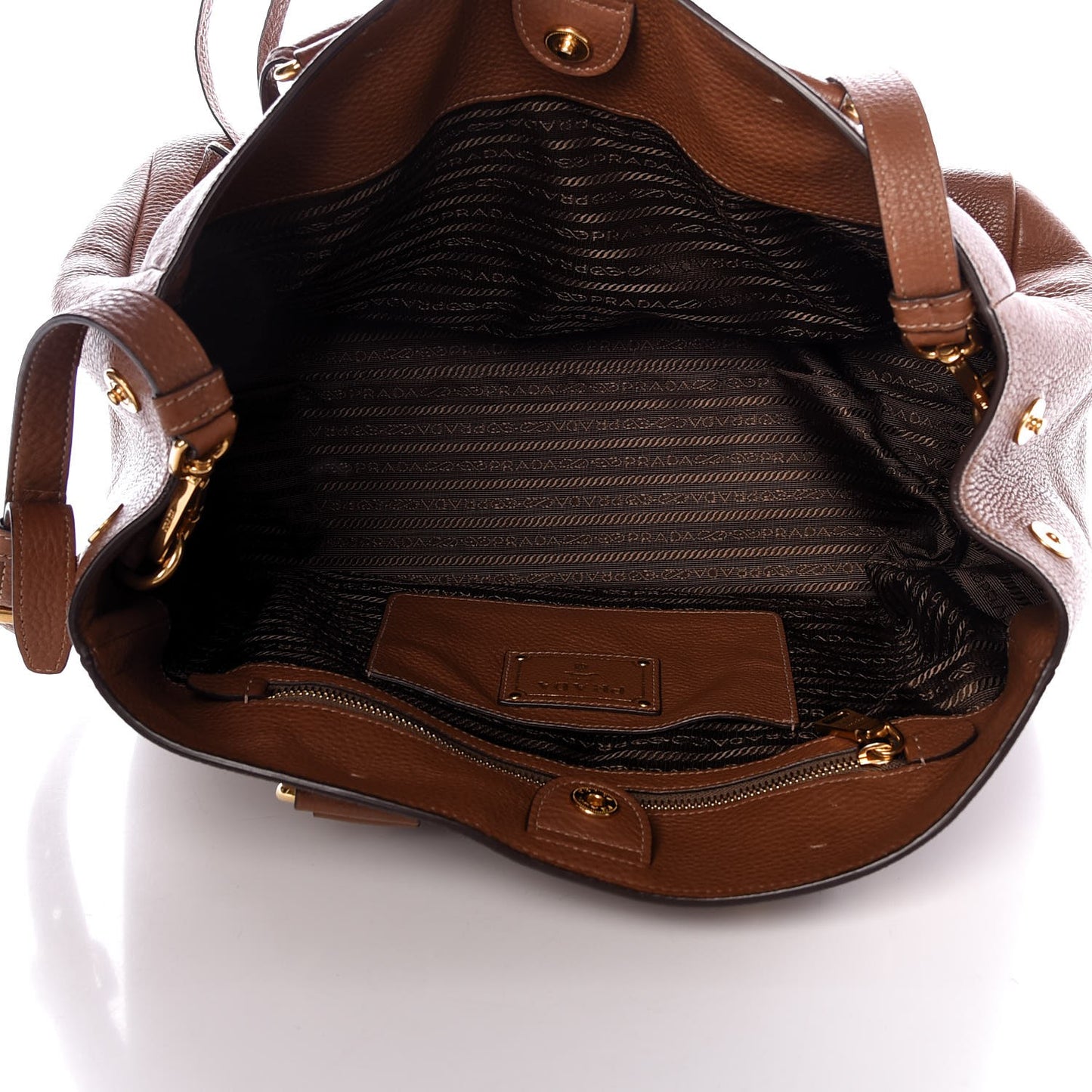 Vitello Daino Tote Brandy