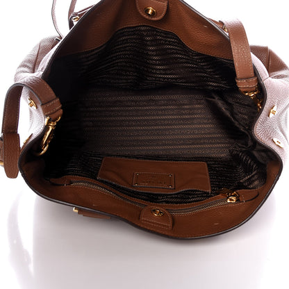 Prada Vitello Daino Tote Brandy 5 of 11