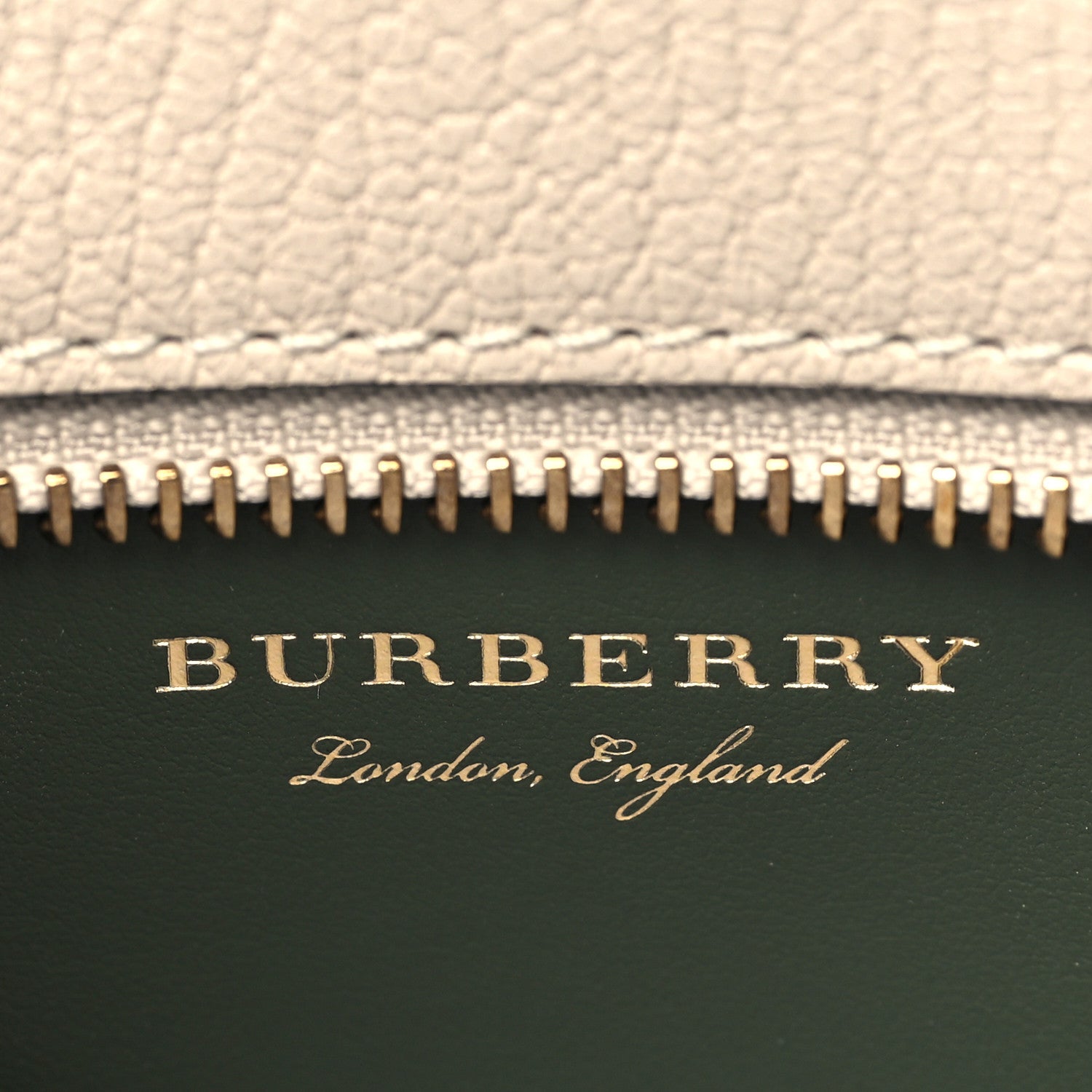 Burberry Grainy Calfskin Wristlet Clutch Stone 6 of 9