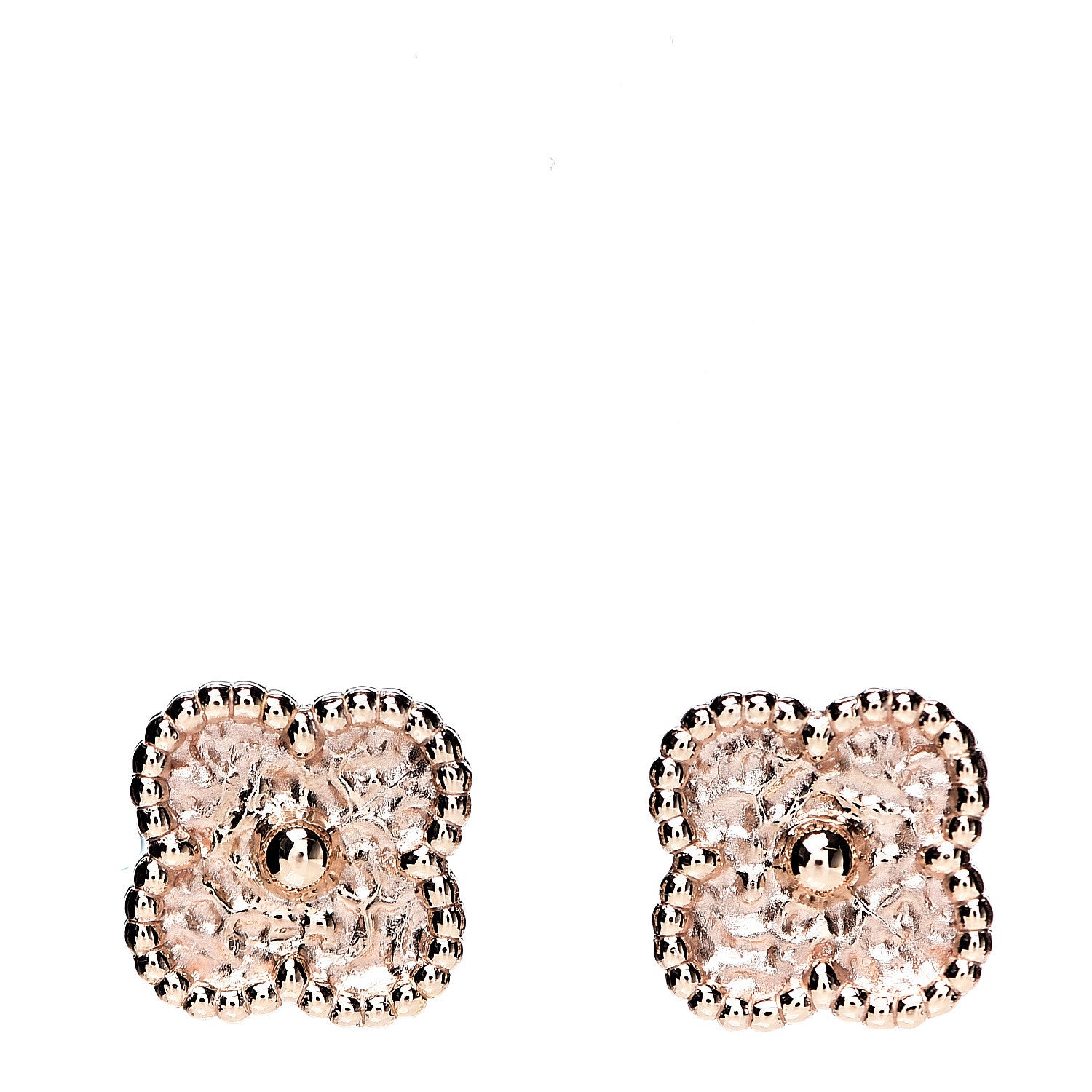 Van Cleef & Arpels 18K Rose Gold Sweet Alhambra Earrings 1 of 5
