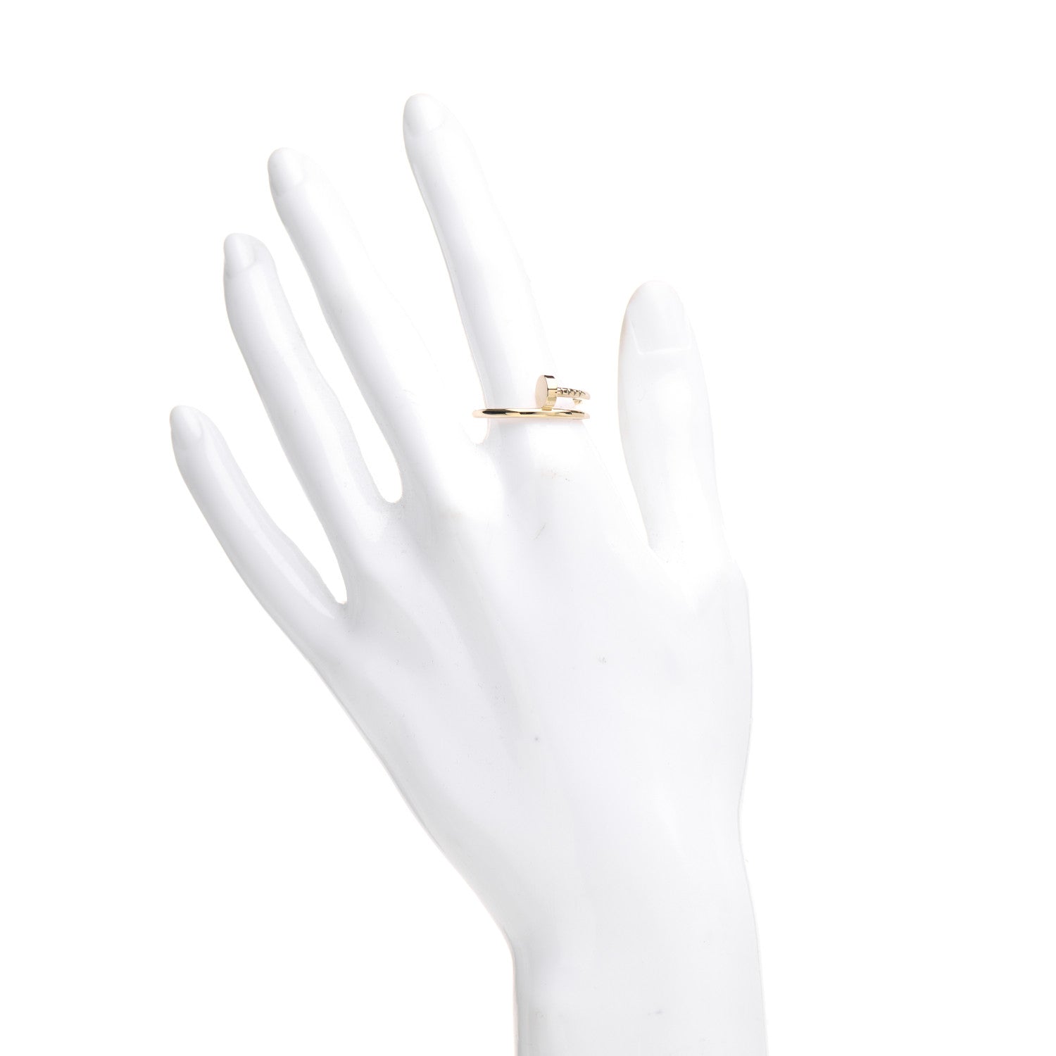Cartier 18K Yellow Gold Small Juste Un Clou Ring 55 7.25 2 of 5