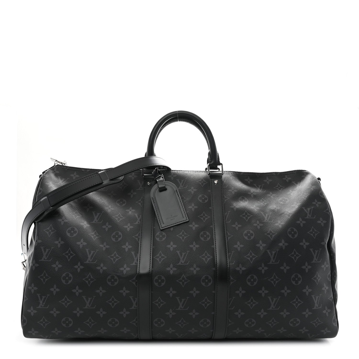 Louis Vuitton Monogram Eclipse Keepall Bandouliere 55 1 of 10