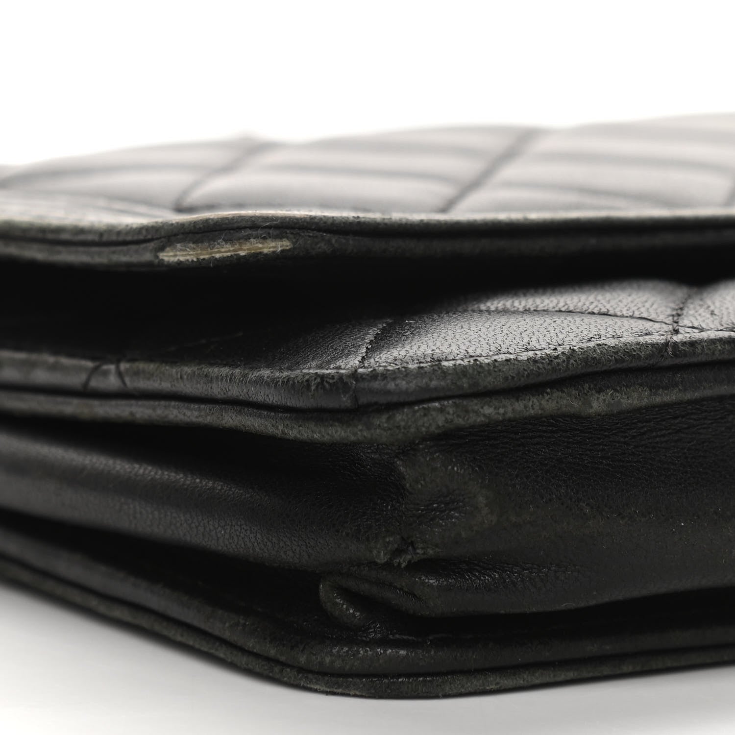 Chanel Calfskin Quilted Boy Wallet On Chain WOC Black 10 of 15