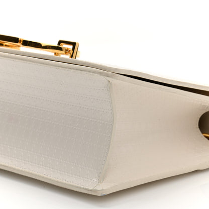 Christian Dior Patent Micro-Cannage 30 Montaigne Chain Flap Bag White 10 of 10