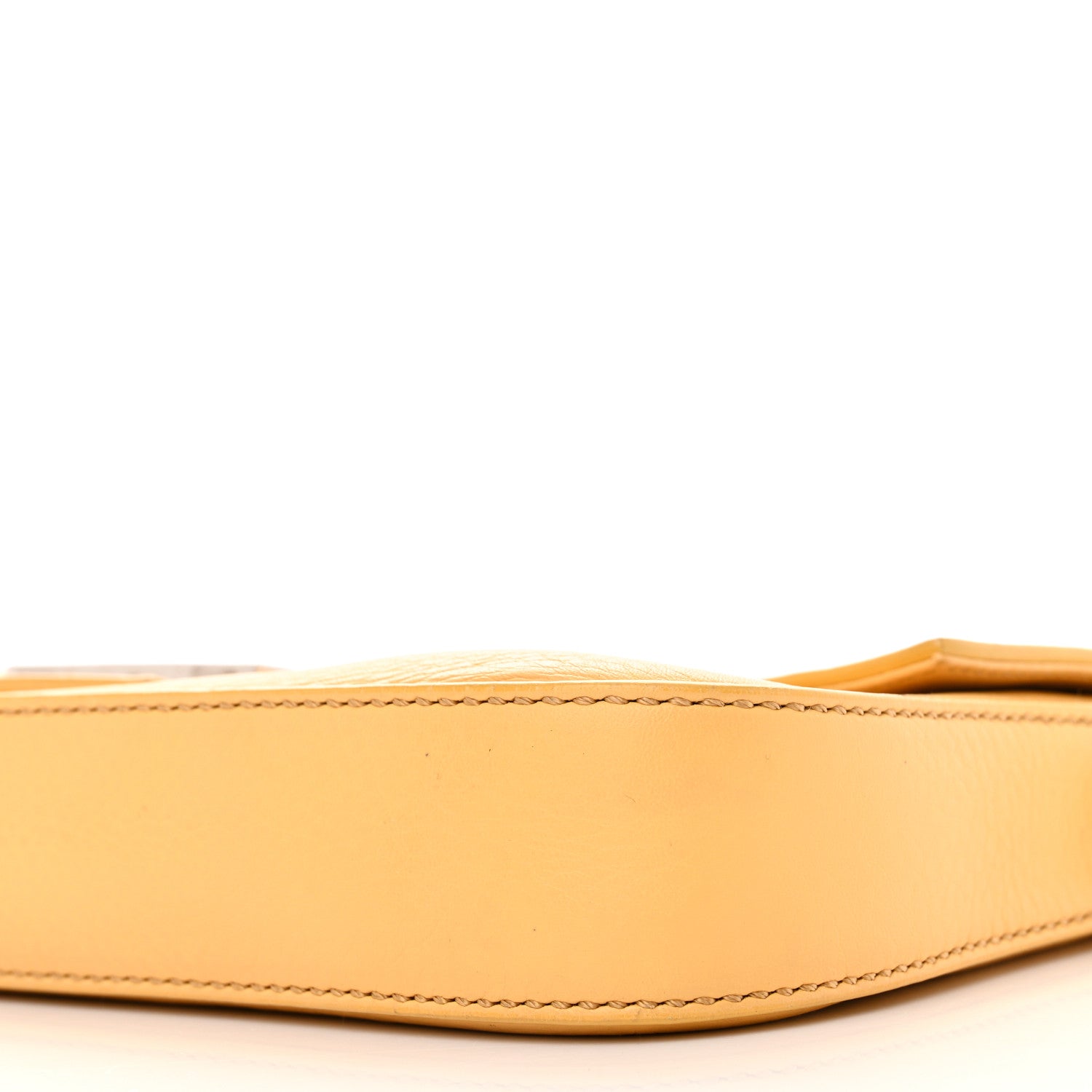 Fendi Vitello Enamel Interchangeable Strap Baguette Giallo Alchemy 9 of 13