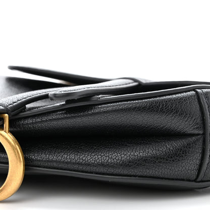 Christian Dior Goatskin Micro Saddle Bag Black 10 of 10