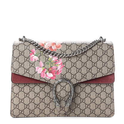 Gucci GG Supreme Monogram Blooms Medium Dionysus Shoulder Bag Beige Multicolor Dry Rose 1 of 8
