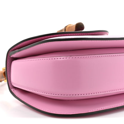 Gucci Boarded Dyana Lux Calfskin Web Mini Bamboo 1947 Top Handle Bag Nice Pink 10 of 10