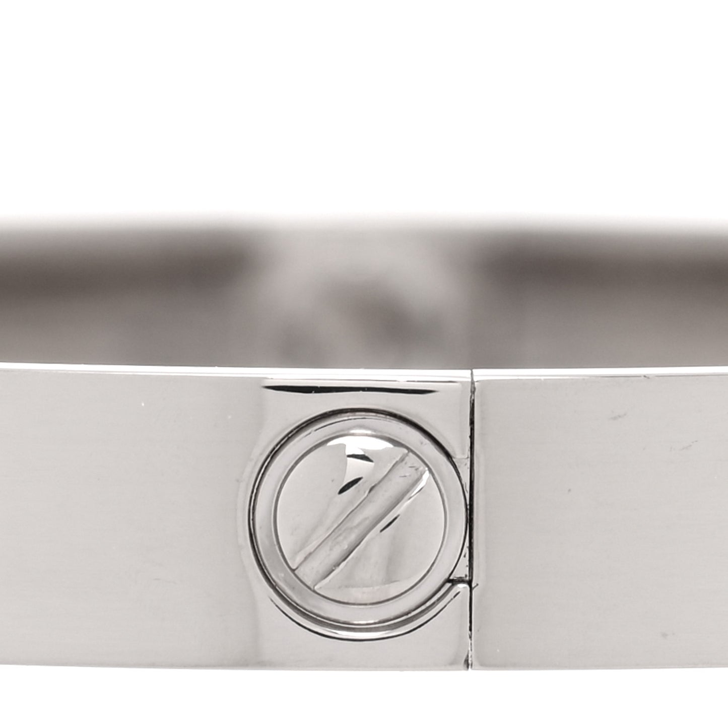 18K White Gold LOVE Bracelet 16