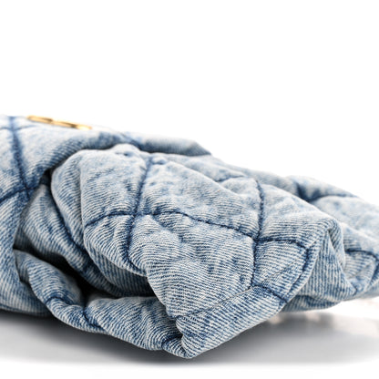 Chanel Washed Denim Quilted Mini Bow Bag Blue 10 of 10
