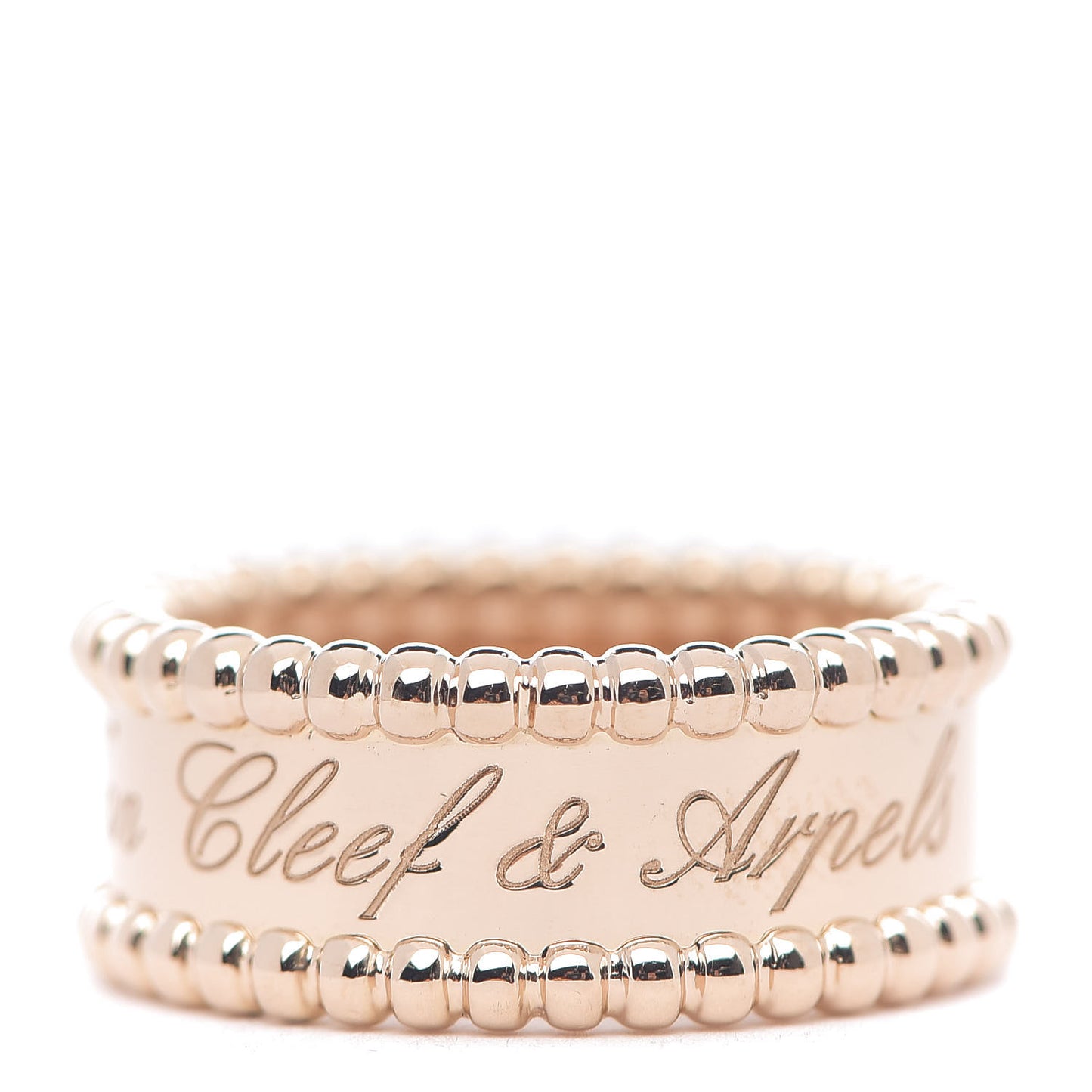 18K Rose Gold Perlee Signature Ring 50 5.25