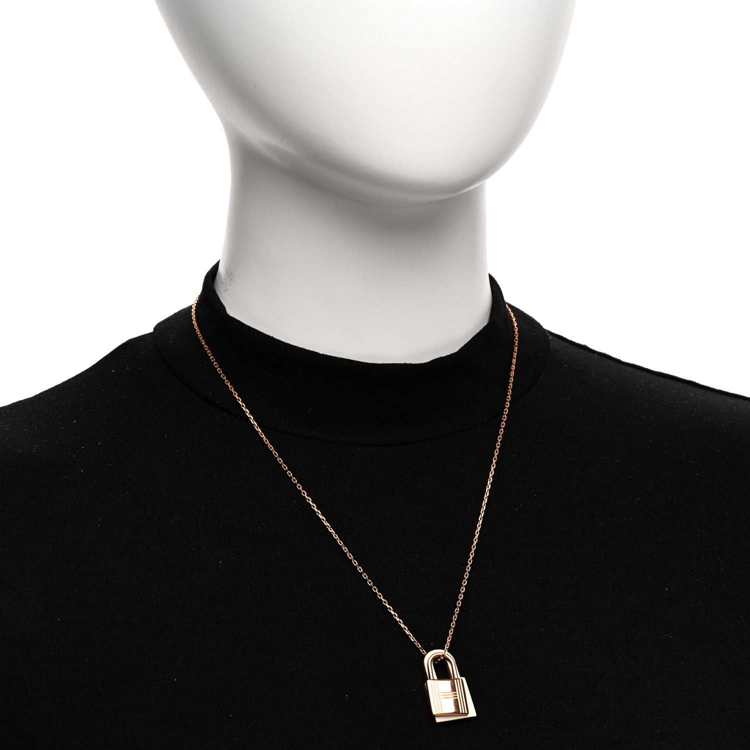 Hermes Swift Small O'Kelly Pendant Necklace White 2 of 6