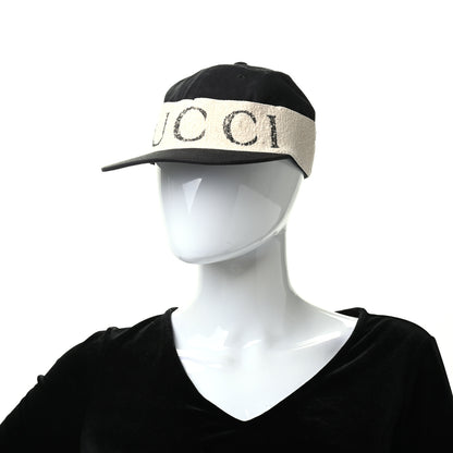 Gucci Gabardine Gucci Headband Baseball Hat L Black 2 of 7
