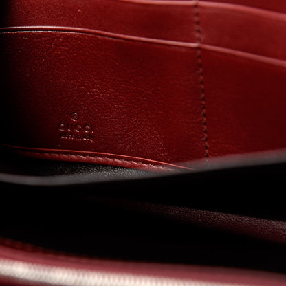 Gucci Lizard Millenium Zip Around Wallet Bordeaux 6 of 7