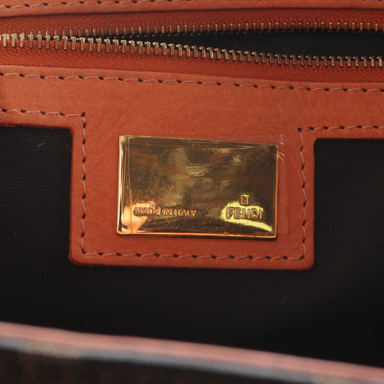 Fendi Zucca Grommet Bag De Jour Tobacco Red 6 of 7