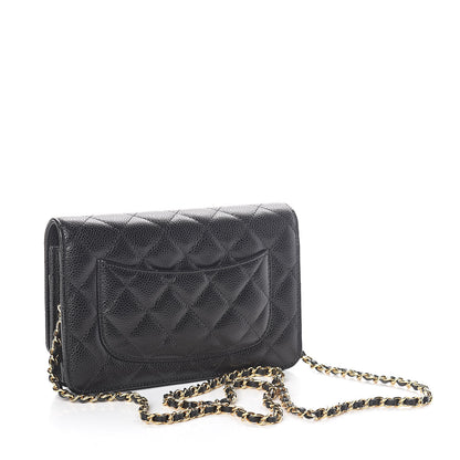 Chanel Caviar Quilted Wallet On Chain WOC Black 3 of 12