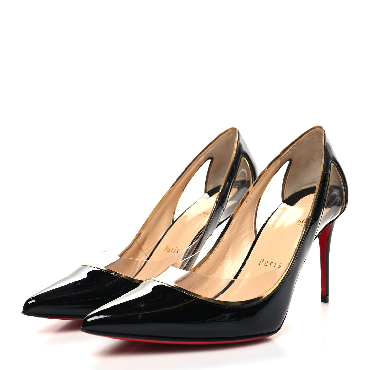 Patent PVC Specchio Cosmo 554 80 Pumps 39 Black
