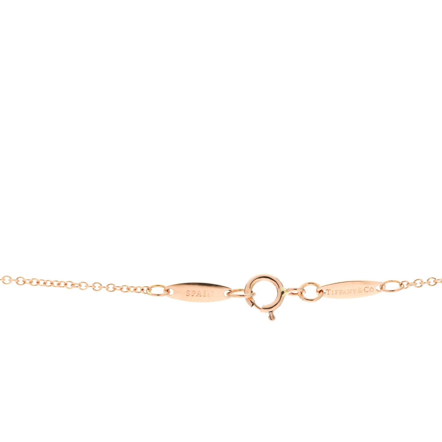 18K Rose Gold 12mm Elsa Peretti Bean Pendant Necklace