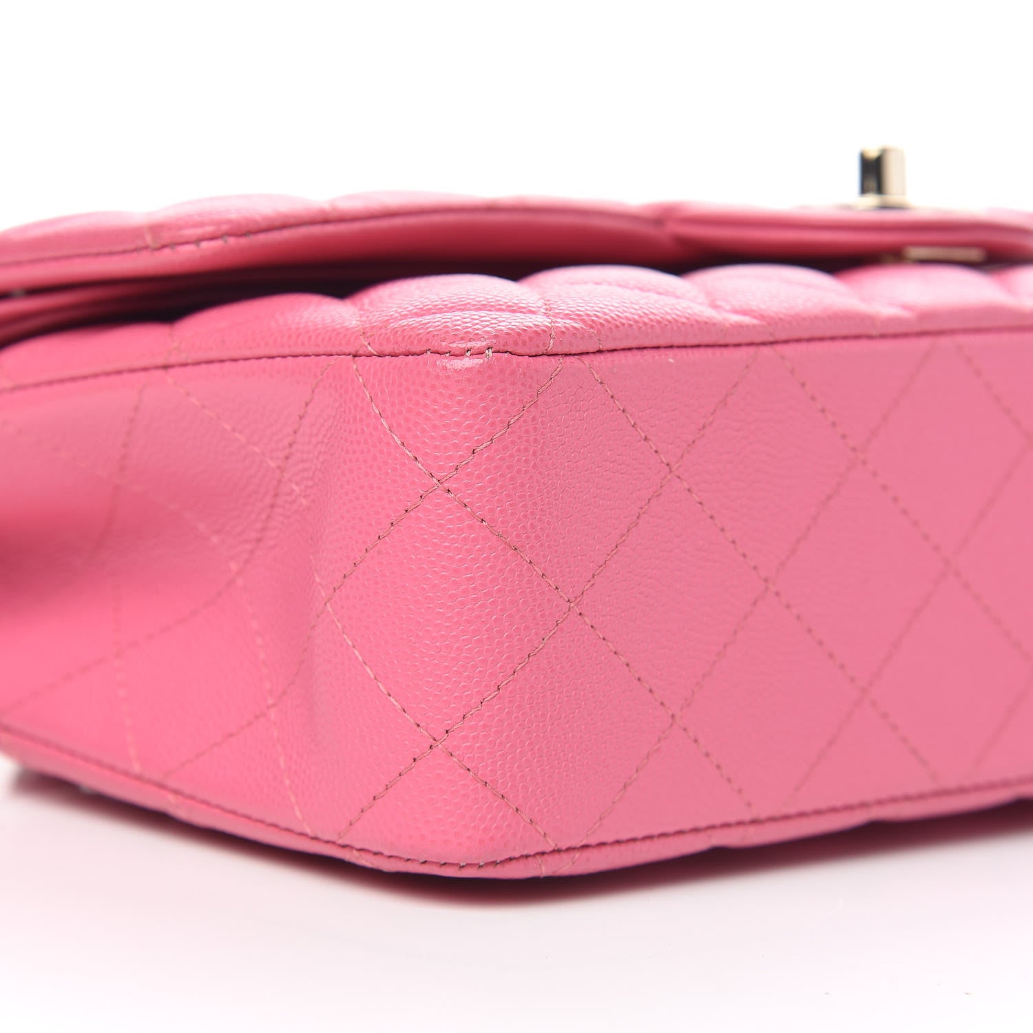 Chanel Caviar Quilted Medium Double Flap Pink 11 of 16