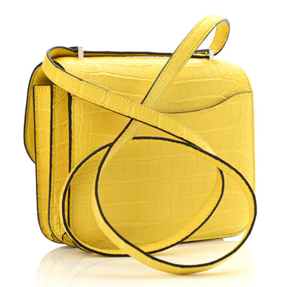 Hermes Matte Alligator Constance 18 Mimosa 3 of 9