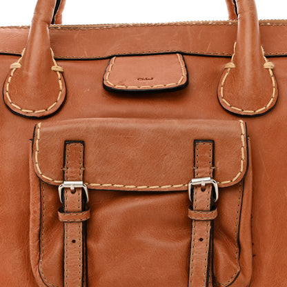 Chloe Calfskin Edith Satchel Beige 9 of 17