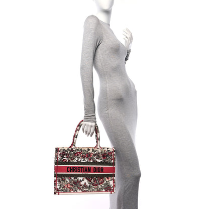 Christian Dior Canvas Embroidered Medium Butterfly Print Book Tote Multicolor 2 of 10