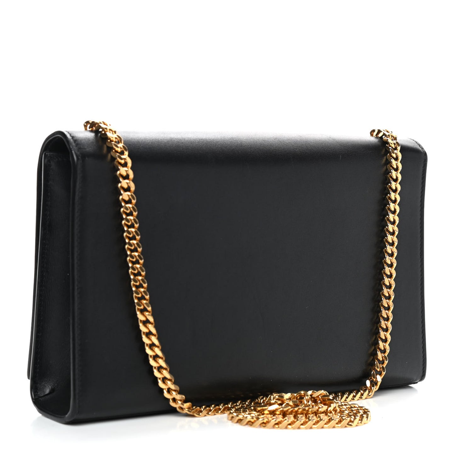 Smooth Calfskin Medium Classic Monogram Kate Tassel Satchel Black