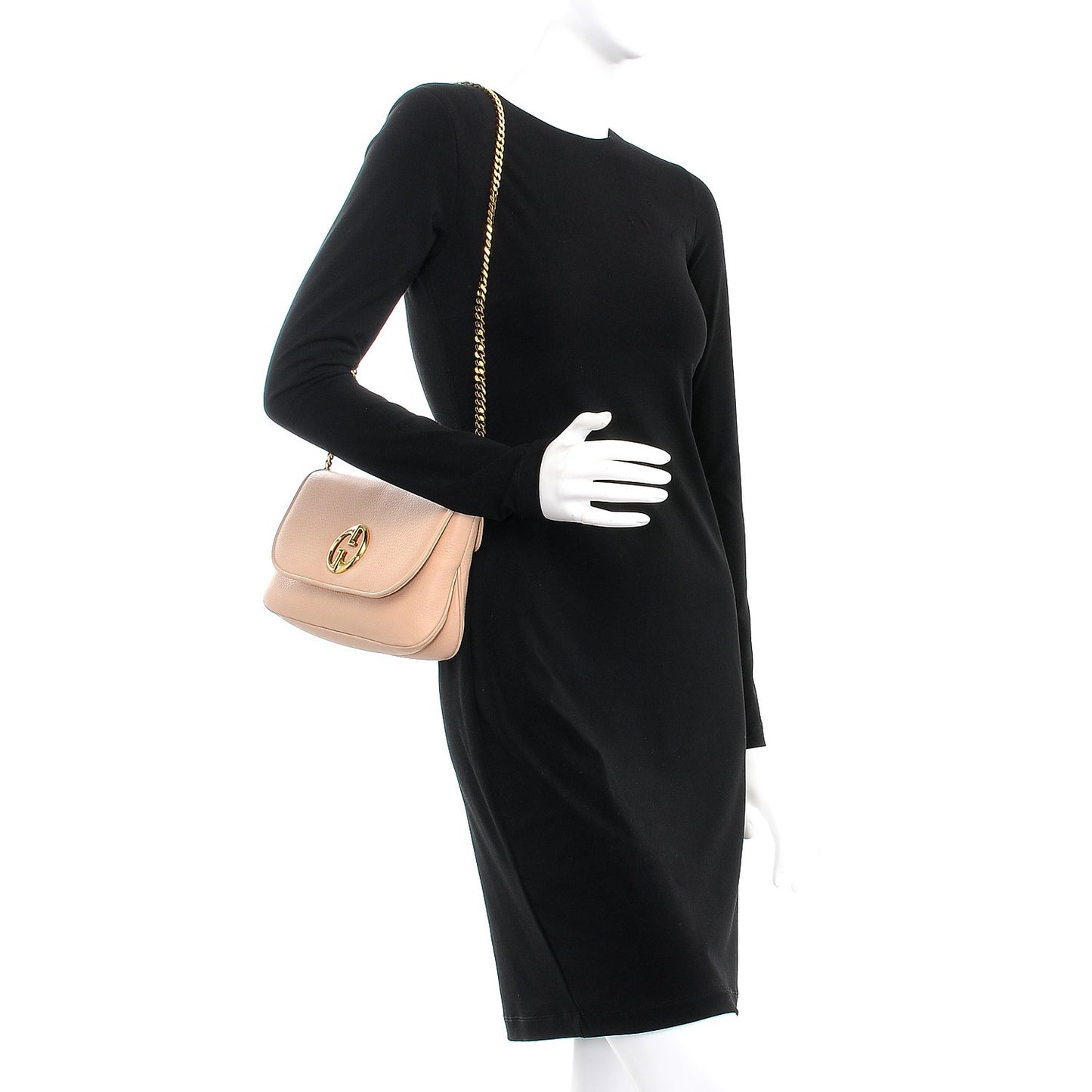 Calfskin Medium 1973 Chain Shoulder Bag Camelia