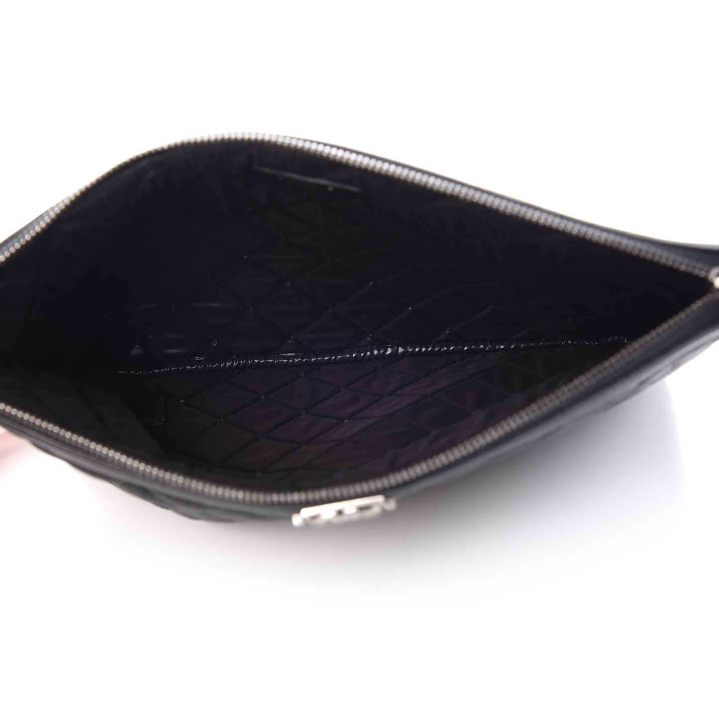 Caviar Quilted Medium Boy Cosmetic Case Black