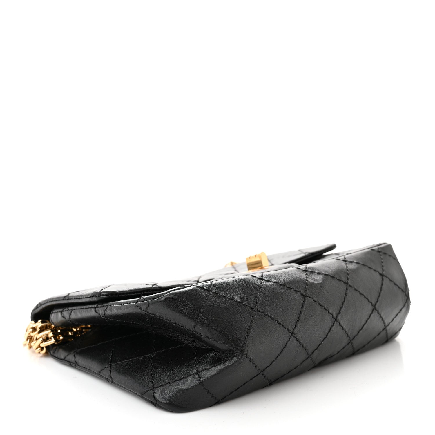 Chanel Aged Calfskin Quilted 2.55 Reissue Mini Flap Black 4 of 10