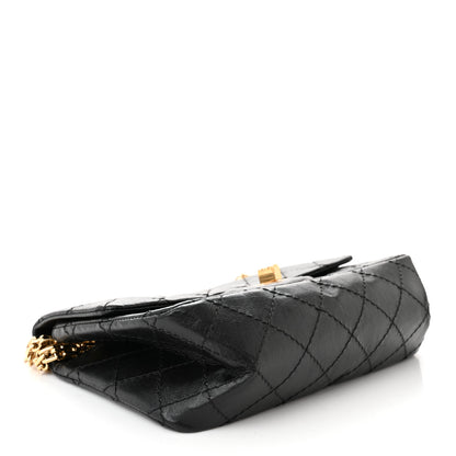 Chanel Aged Calfskin Quilted 2.55 Reissue Mini Flap Black 4 of 10