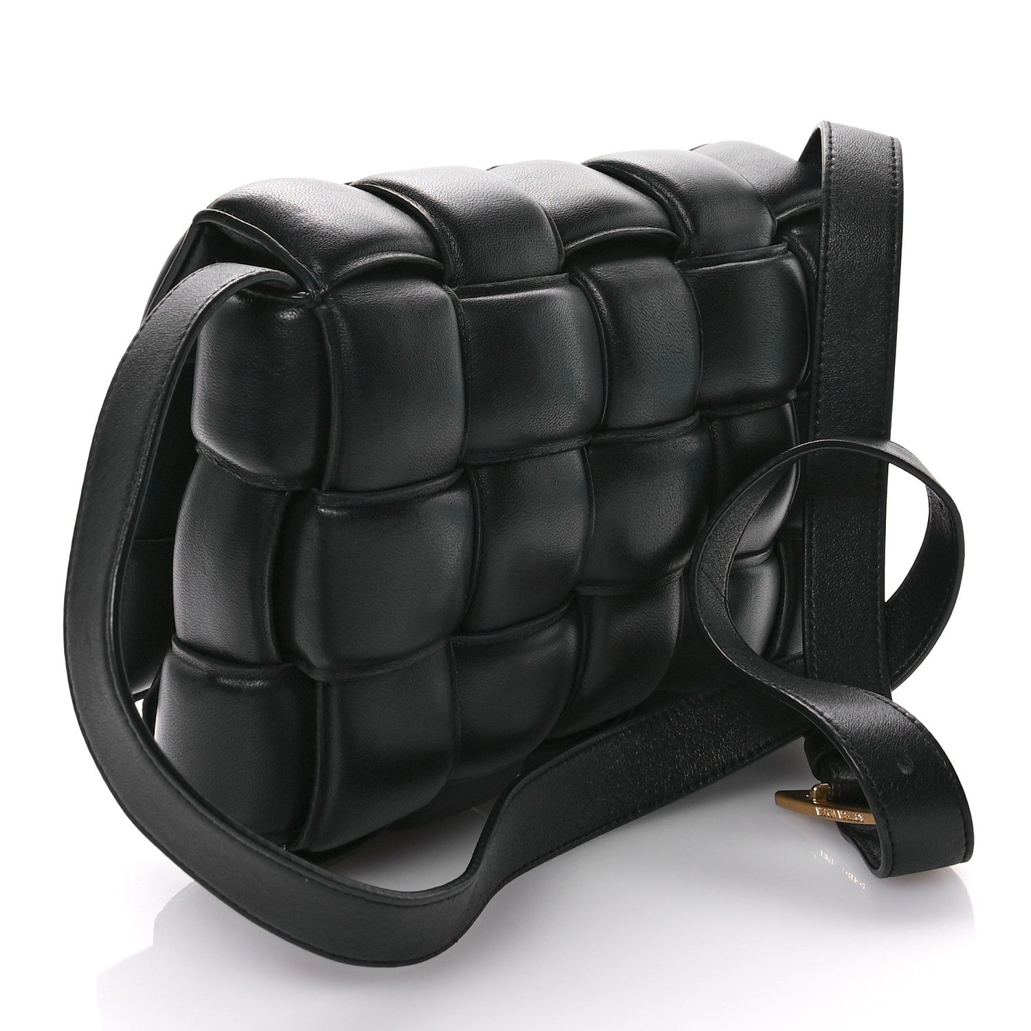 Bottega Veneta Nappa Maxi Intreccio Padded Cassette Crossbody Bag Black 3 of 10