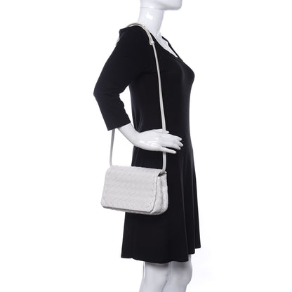 Bottega Veneta Nappa Intrecciato Crossbody White 2 of 9