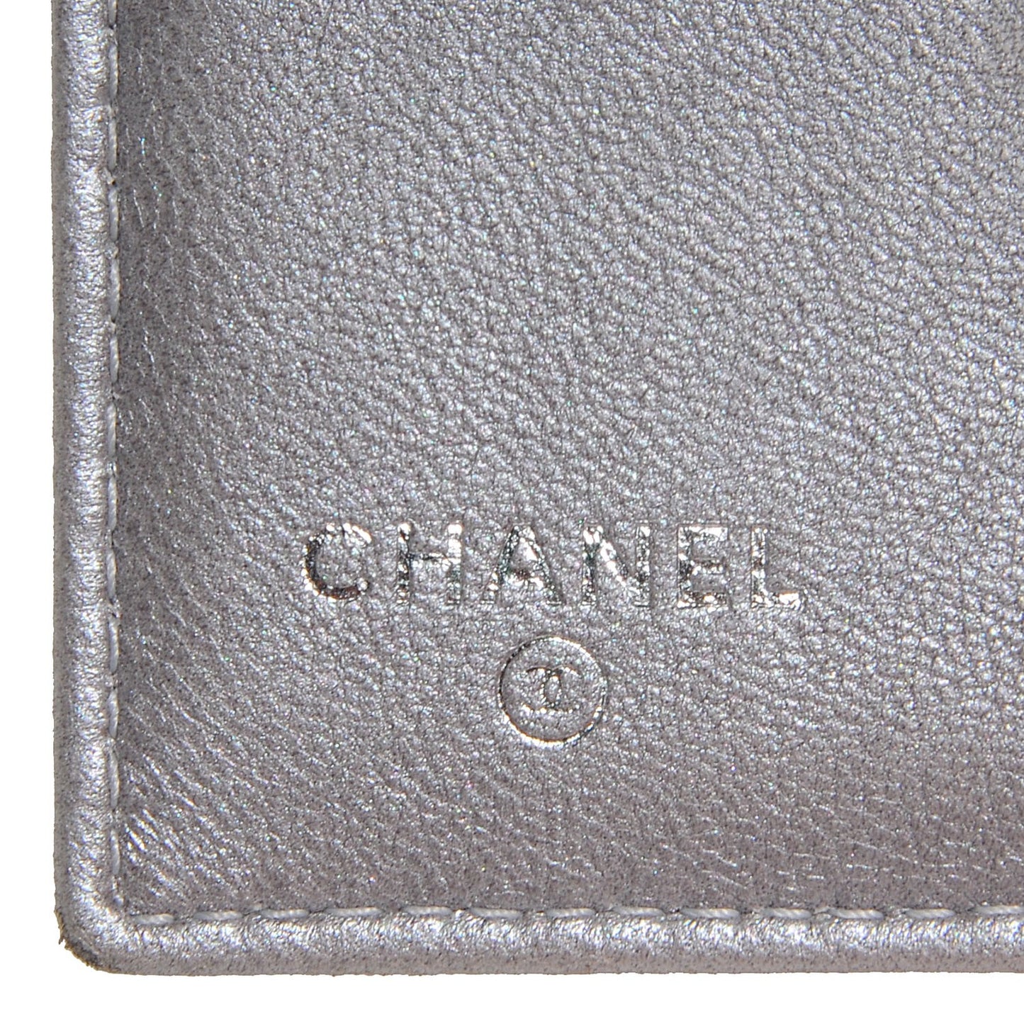 Lambskin Camellia French Wallet Black