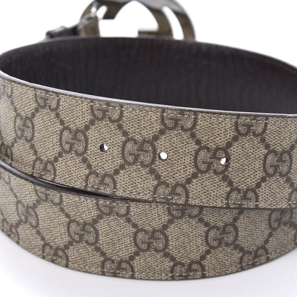 Gucci GG Plus Monogram Interlocking G Belt 80 32 Dark Brown 3 of 5