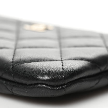 Chanel Lambskin Quilted Small Cosmetic Case Black 10 of 11
