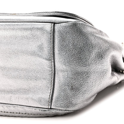 Chanel Metallic Deerskin Luxe Ligne Flap  Silver 10 of 10