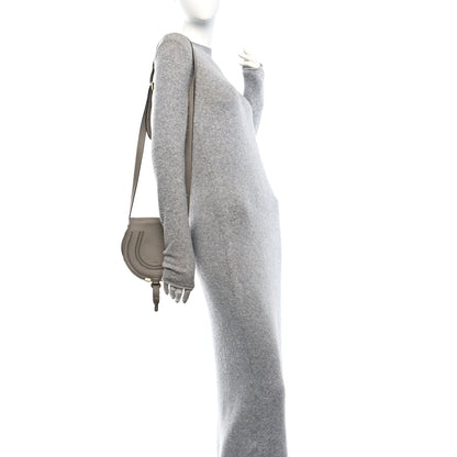 Chloe Grained Calfskin Small Marcie Saddle Bag Cashmere Grey 2 of 12