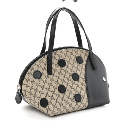 Gucci GG Supreme Monogram Children's Zoo Ladybug Bag Navy 3 of 10